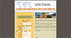 Desktop Screenshot of apextravelinc.com