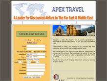 Tablet Screenshot of apextravelinc.com